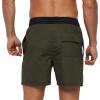 imageSILKWORLD Mens Swim Trunks Quick Dry Beach Shorts with PocketsArmy Greenag