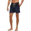 imageSILKWORLD Mens Swim Trunks Quick Dry Beach Shorts with PocketsBlacknavy