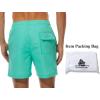 imageSILKWORLD Mens Swim Trunks Quick Dry Beach Shorts with PocketsGreen