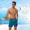 imageSILKWORLD Mens Swim Trunks Quick Dry Beach Shorts with PocketsGrey