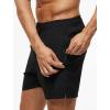 imageSILKWORLD Mens Swim Trunks Quick Dry Beach Shorts with PocketsMq18zipblack
