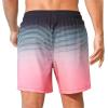 imageSILKWORLD Mens Swim Trunks Quick Dry Beach Shorts with PocketsMq18zipmidnight Bloom