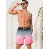 imageSILKWORLD Mens Swim Trunks Quick Dry Beach Shorts with PocketsMq18zipmidnight Bloom