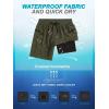 imageSILKWORLD 7 Inch Mens Swim Trunks with Compression Liner QuickDry Bathing Suit with Zipper Pockets7inchArmy Green