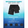 imageSILKWORLD 7 Inch Mens Swim Trunks with Compression Liner QuickDry Bathing Suit with Zipper Pockets7inchBlack
