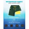 imageSILKWORLD 7 Inch Mens Swim Trunks with Compression Liner QuickDry Bathing Suit with Zipper Pockets7inchDark Green