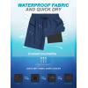 imageSILKWORLD 7 Inch Mens Swim Trunks with Compression Liner QuickDry Bathing Suit with Zipper Pockets7inchDark Navyblack Linning