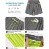 imageSILKWORLD 7 Inch Mens Swim Trunks with Compression Liner QuickDry Bathing Suit with Zipper Pockets7inchGrey