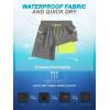 imageSILKWORLD 7 Inch Mens Swim Trunks with Compression Liner QuickDry Bathing Suit with Zipper Pockets7inchGrey