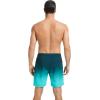 imageSILKWORLD 7 Inch Mens Swim Trunks with Compression Liner QuickDry Bathing Suit with Zipper PocketsGradient Navy Blue
