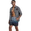 imageSILKWORLD Mens Swim Trunks Quick Dry Beach Shorts with PocketsMq18zipblack Multiline