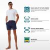 imageSILKWORLD Mens Swim Trunks Quick Dry Beach Shorts with PocketsMq18zipnavy