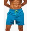 imageSILKWORLD Mens Swim Trunks Quick Dry Beach Shorts with PocketsMq18zippeacock Blue