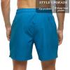 imageSILKWORLD Mens Swim Trunks Quick Dry Beach Shorts with PocketsMq18zippeacock Blue