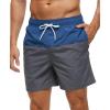 imageSILKWORLD Mens Swim Trunks Quick Dry Beach Shorts with PocketsSteel Bluegrey