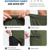 imageSILKWORLD Mens Swim Trunks with Compression Liner 9 Inch Long Bathing Suit 2 in 1 Beach Quick Dry Shorts with PocketsArmy Green