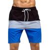 imageSILKWORLD Quick Dry Mens Swim Trunks with Compression Liner 7quot Mens Bathing Suits with Zip Pockets2ablackgrey Stripes
