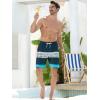 imageSILKWORLD Quick Dry Mens Swim Trunks with Compression Liner 7quot Mens Bathing Suits with Zip Pockets6adark Bluewhite Stripes