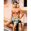 imageSILKWORLD Quick Dry Mens Swim Trunks with Compression Liner 7quot Mens Bathing Suits with Zip PocketsA4floragrass Green