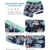 imageSILKWORLD Quick Dry Mens Swim Trunks with Compression Liner 7quot Mens Bathing Suits with Zip PocketsA5leavesdark Navy