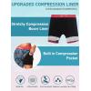imageSILKWORLD Quick Dry Mens Swim Trunks with Compression Liner 7quot Mens Bathing Suits with Zip PocketsA6peacock Blue