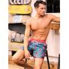 imageSILKWORLD Quick Dry Mens Swim Trunks with Compression Liner 7quot Mens Bathing Suits with Zip PocketsA6peacock Blue