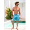 imageSILKWORLD Quick Dry Mens Swim Trunks with Compression Liner 7quot Mens Bathing Suits with Zip PocketsBlue