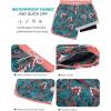 imageSILKWORLD Quick Dry Mens Swim Trunks with Compression Liner 7quot Mens Bathing Suits with Zip PocketsR10floradark Green