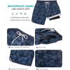 imageSILKWORLD Quick Dry Mens Swim Trunks with Compression Liner 7quot Mens Bathing Suits with Zip PocketsR1floragrey Blue