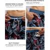 imageSILKWORLD Quick Dry Mens Swim Trunks with Compression Liner 7quot Mens Bathing Suits with Zip PocketsR8 Grey Leaves