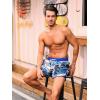 imageSILKWORLD Quick Dry Mens Swim Trunks with Compression Liner 7quot Mens Bathing Suits with Zip PocketsR9klein Blue
