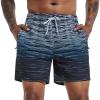 imageSILKWORLD Mens Swim Trunks Quick Dry Beach Shorts with PocketsMq18zipblack Multiline