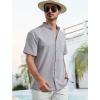 imageSILKWORLD Hawaiian Shirt for Men Regular Fit Short Sleeve Mens Beach Shirts Vacation Print Casual ShirtsGrey