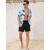 imageSILKWORLD Mens Swim Trunks 6quot Quick Dry Bathing Suit Beach Swimming Shorts with Compression Liner and Zipper PocketsA01 Black