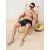 imageSILKWORLD Mens Swim Trunks 6quot Quick Dry Bathing Suit Beach Swimming Shorts with Compression Liner and Zipper PocketsA01 Black