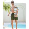 imageSILKWORLD Mens Swim Trunks 6quot Quick Dry Bathing Suit Beach Swimming Shorts with Compression Liner and Zipper PocketsArmy Green