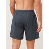 imageSILKWORLD Mens Swim Trunks 6quot Quick Dry Bathing Suit Beach Swimming Shorts with Compression Liner and Zipper PocketsCharcoal Grey