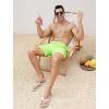 imageSILKWORLD Mens Swim Trunks 6quot Quick Dry Bathing Suit Beach Swimming Shorts with Compression Liner and Zipper PocketsFluorescent Green
