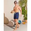 imageSILKWORLD Mens Swim Trunks 6quot Quick Dry Bathing Suit Beach Swimming Shorts with Compression Liner and Zipper PocketsNavy
