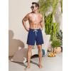 imageSILKWORLD Mens Swim Trunks 6quot Quick Dry Bathing Suit Beach Swimming Shorts with Compression Liner and Zipper PocketsNavy