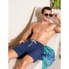imageSILKWORLD Mens Swim Trunks 6quot Quick Dry Bathing Suit Beach Swimming Shorts with Compression Liner and Zipper PocketsNavy