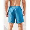imageSILKWORLD Mens Swim Trunks 6quot Quick Dry Bathing Suit Beach Swimming Shorts with Compression Liner and Zipper PocketsPeacock Blue