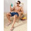 imageSILKWORLD Mens Swim Trunks 6quot Quick Dry Bathing Suit Beach Swimming Shorts with Compression Liner and Zipper PocketsZ01 Blackblue Gradient