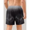 imageSILKWORLD Mens Swim Trunks 6quot Quick Dry Bathing Suit Beach Swimming Shorts with Compression Liner and Zipper PocketsZ01 Blackgray Gradient