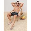 imageSILKWORLD Mens Swim Trunks 6quot Quick Dry Bathing Suit Beach Swimming Shorts with Compression Liner and Zipper PocketsZ01 Blackgray Gradient