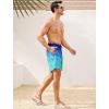 imageSILKWORLD Mens Swim Trunks 6quot Quick Dry Bathing Suit Beach Swimming Shorts with Compression Liner and Zipper PocketsZ01 Blue Gradient