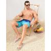 imageSILKWORLD Mens Swim Trunks 6quot Quick Dry Bathing Suit Beach Swimming Shorts with Compression Liner and Zipper PocketsZ01 Blue Gradient