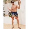 imageSILKWORLD Mens Swim Trunks 6quot Quick Dry Bathing Suit Beach Swimming Shorts with Compression Liner and Zipper PocketsZ01 Gradient Black Orange Tree
