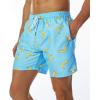 imageSILKWORLD Mens Swim Trunks Quick Dry Shorts with PocketsBbananaBlue