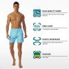 imageSILKWORLD Mens Swim Trunks Quick Dry Shorts with PocketsBbananaBlue